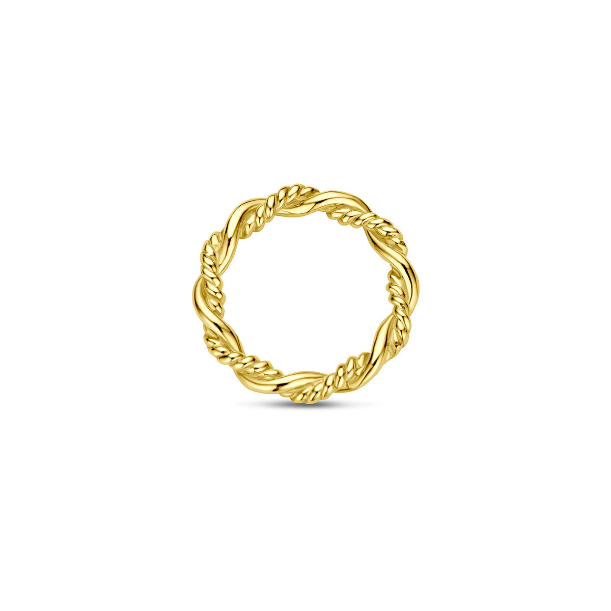 14K geelgouden hanger rondje gedraaid 14,5 mm - 4034345 - PansiteNederland.nl