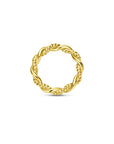 14K geelgouden hanger rondje gedraaid 14,5 mm - 4034345 - PansiteNederland.nl