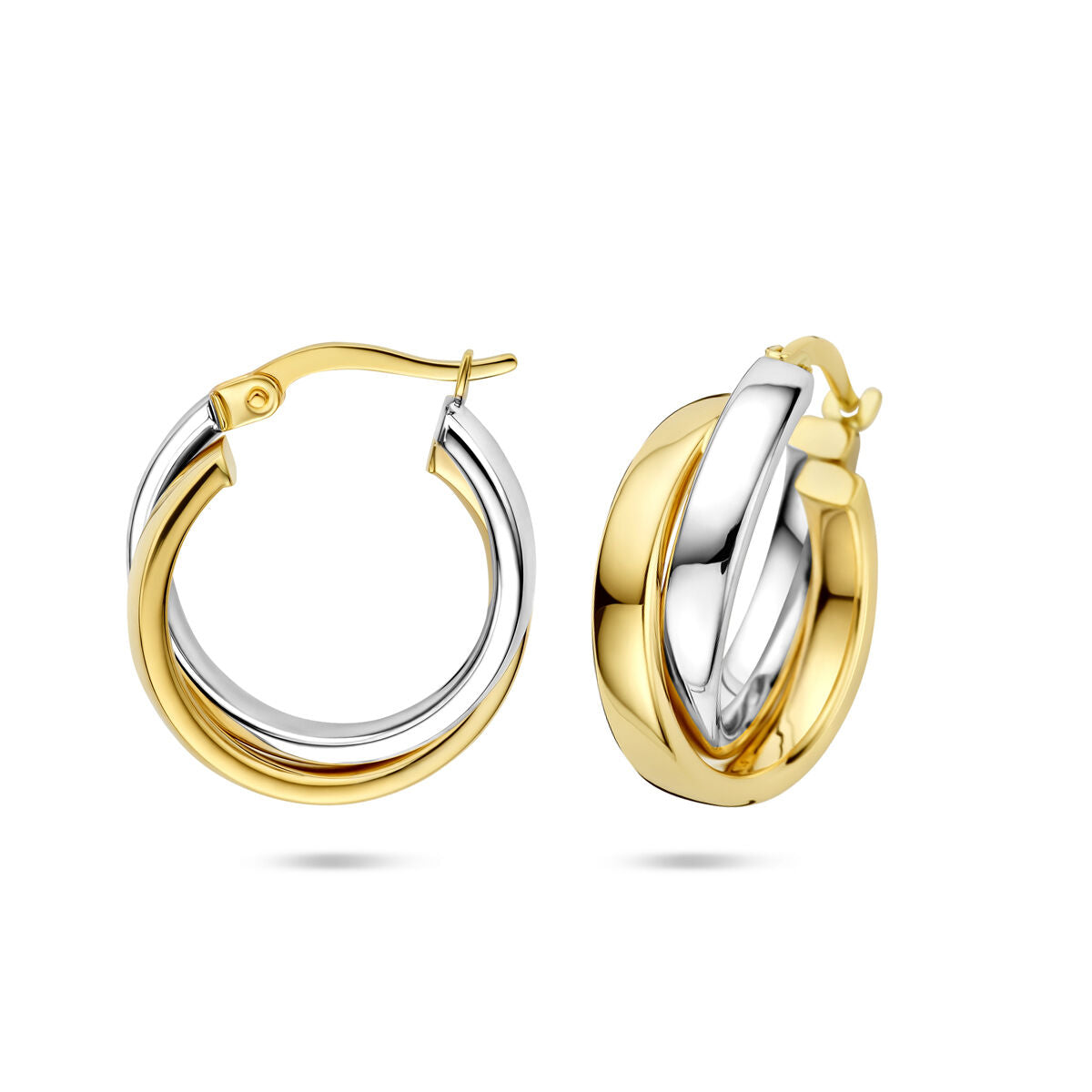 Fantasy Collection Oorbellen 21 mm 14K bicolor goud