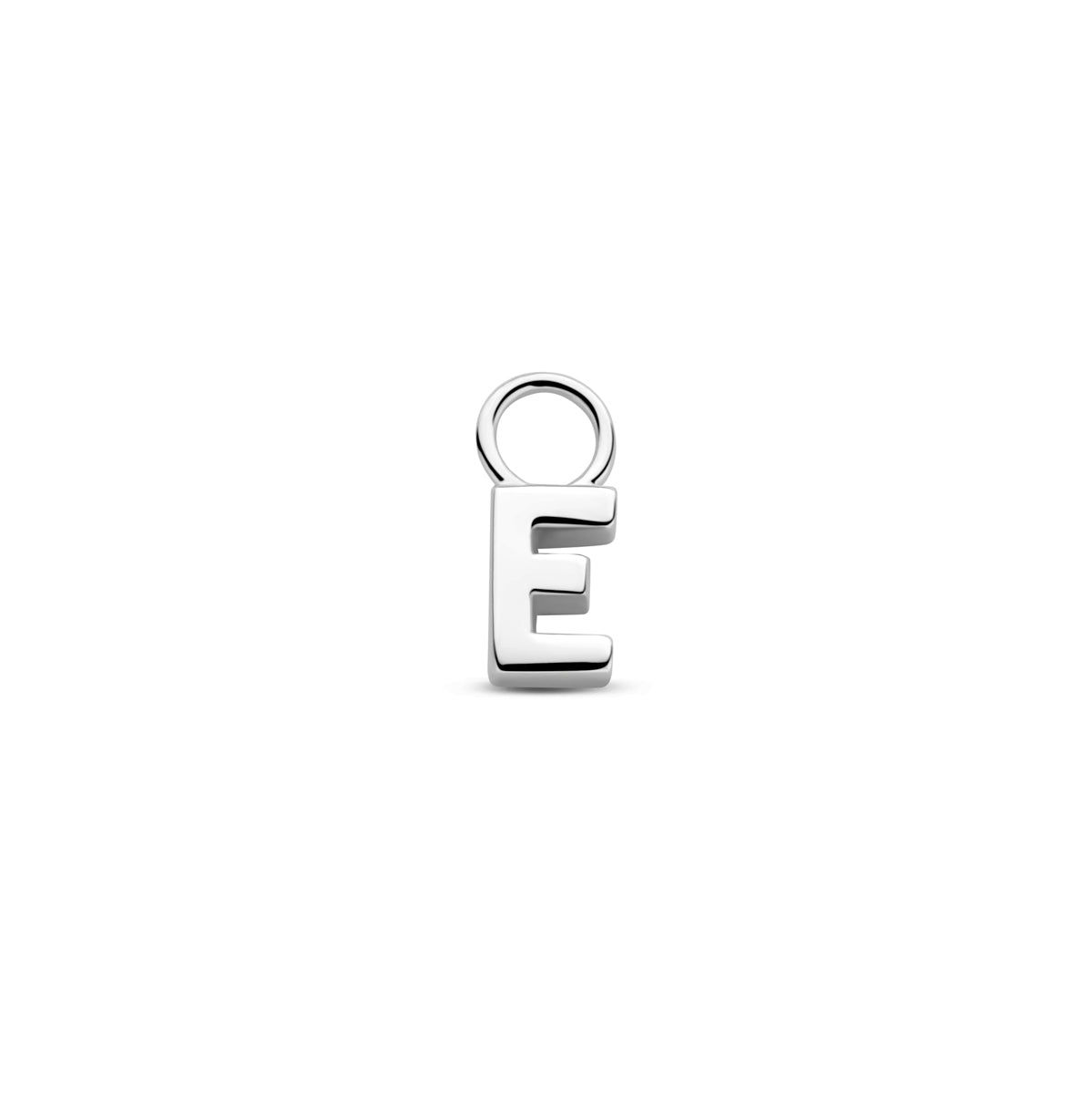 Oorringhanger letter E 6 mm zilver #Letter_E