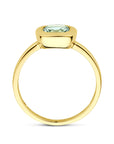 14K Geelgouden Ring Groen Amethist 4033670