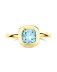 14K Geelgouden Ring Sky Blue Topaas 4033664