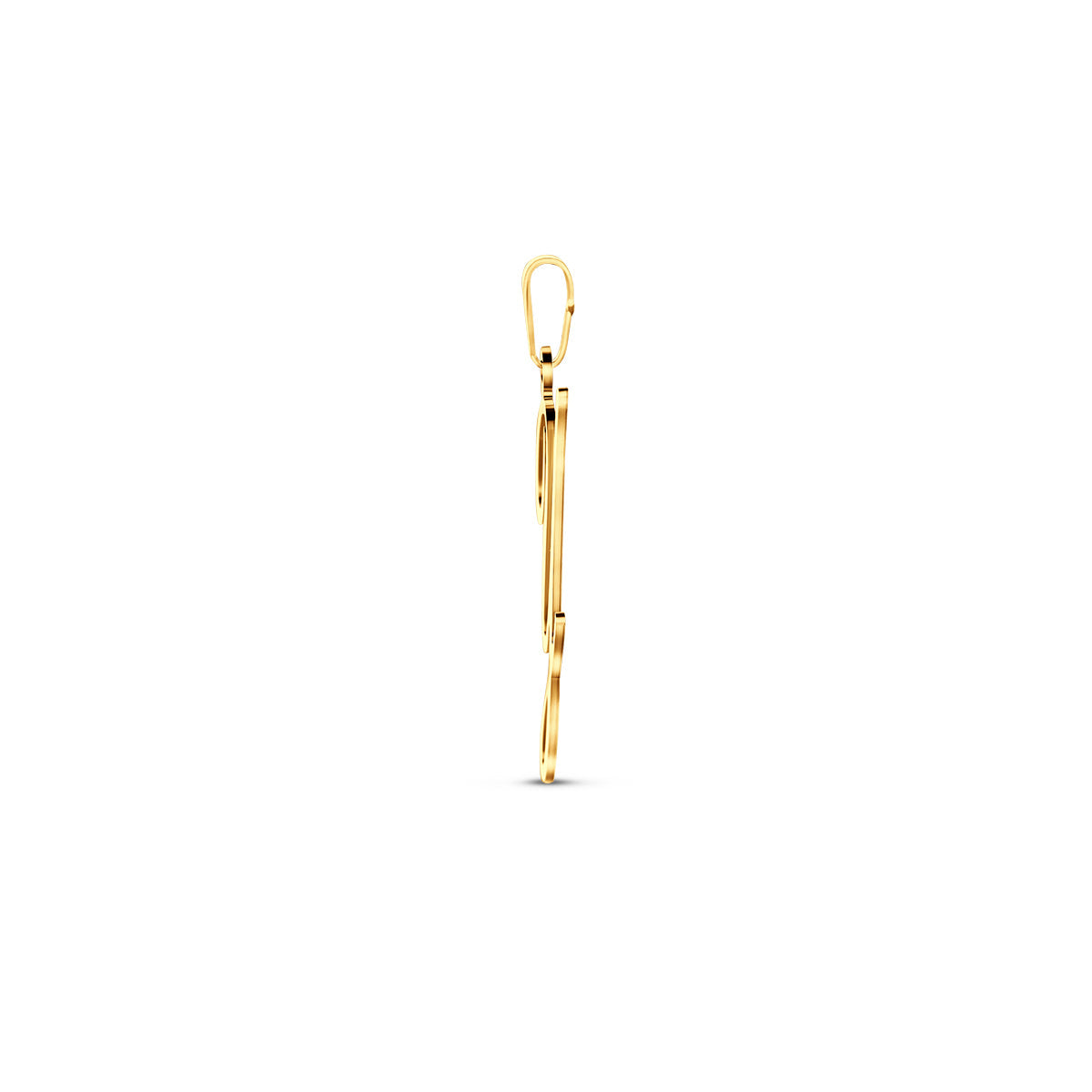 Hanger sierletter Y 30 mm 14K geelgoud #Letter_Y