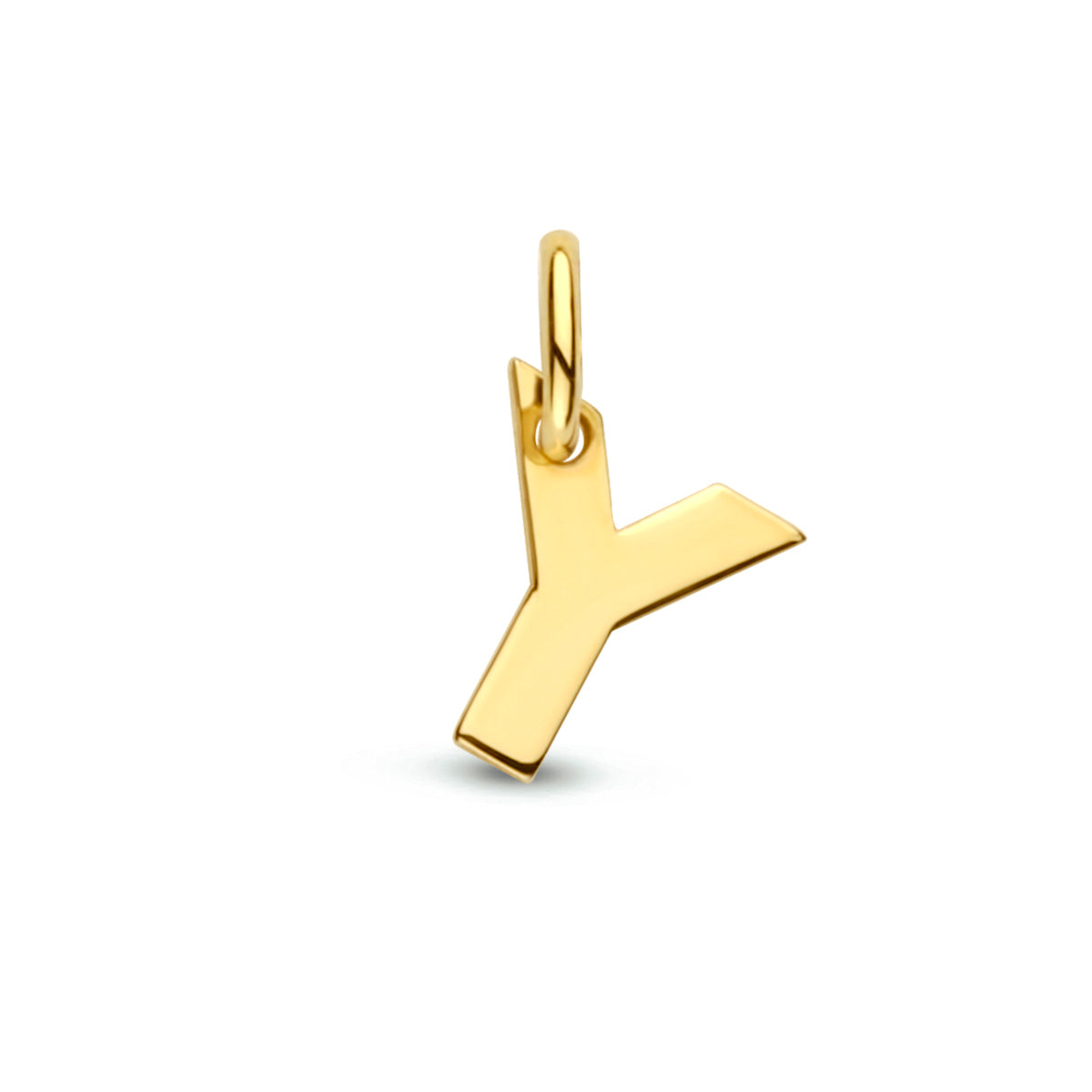 Hanger letter Y 9K geelgoud #Letter_Y