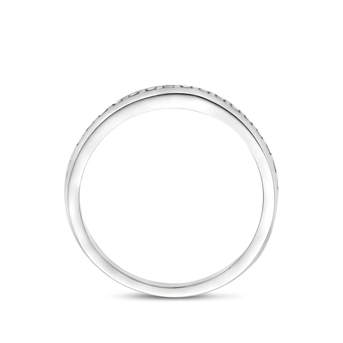 Ring zirkonia zilver gerhodineerd