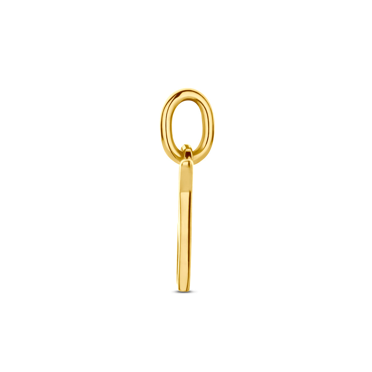 Hanger letter M 11 mm 14K geelgoud #Letter_M