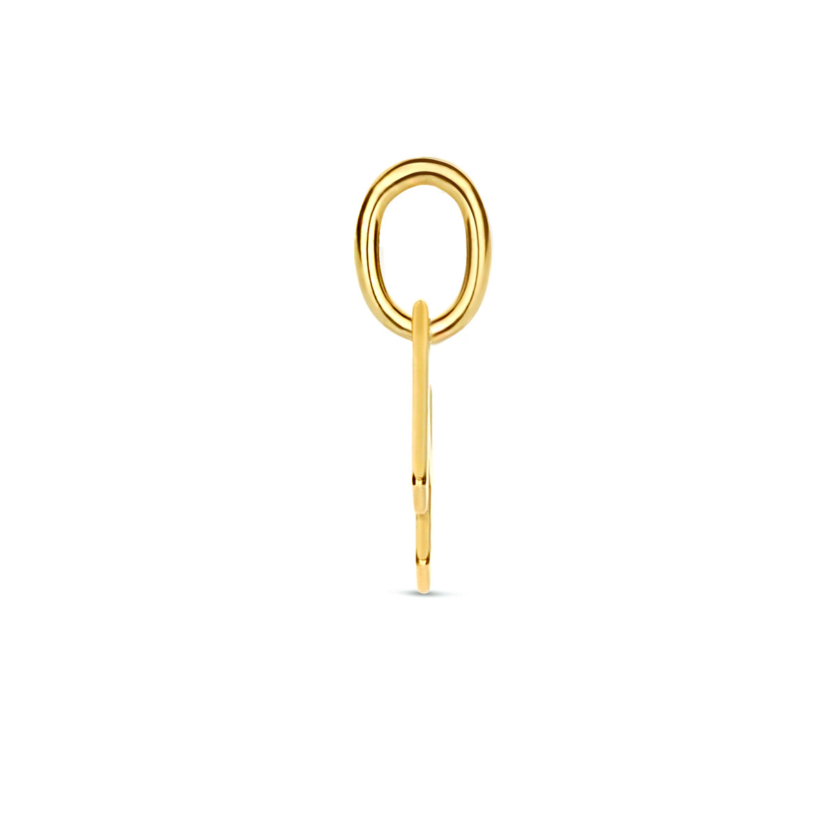 Hanger letter H 9K geelgoud #Letter_H