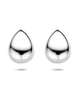 Zilveren gerhodineerde oorknoppen druppel 16 mm - 1342097