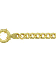 Zilgold (Geelgoud Met Zilverkern) Armband Gourmette 5,5 Mm 18,5 Cm Met Groot Springslot 5000150