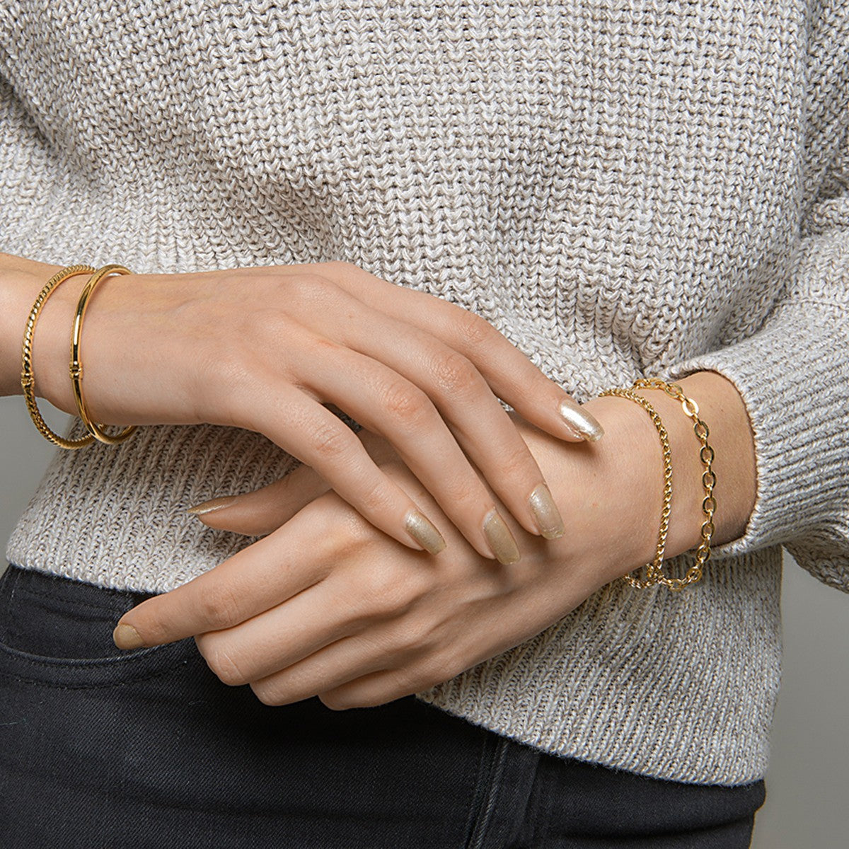 Zilgold (Geelgoud Met Zilverkern) Armband Draadschakel 2,8 Mm 19 Cm 5000209 - PansiteNederland.nl