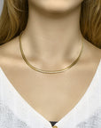 Zilgold (geelgouden met Zilverenkern) collier gourmette 4,7 mm 45 cm 5000221 - PansiteNederland.nl