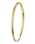 bangle scharnier massief ovale buis 4,0 mm Zilgold (geelgoud met zilverkern)