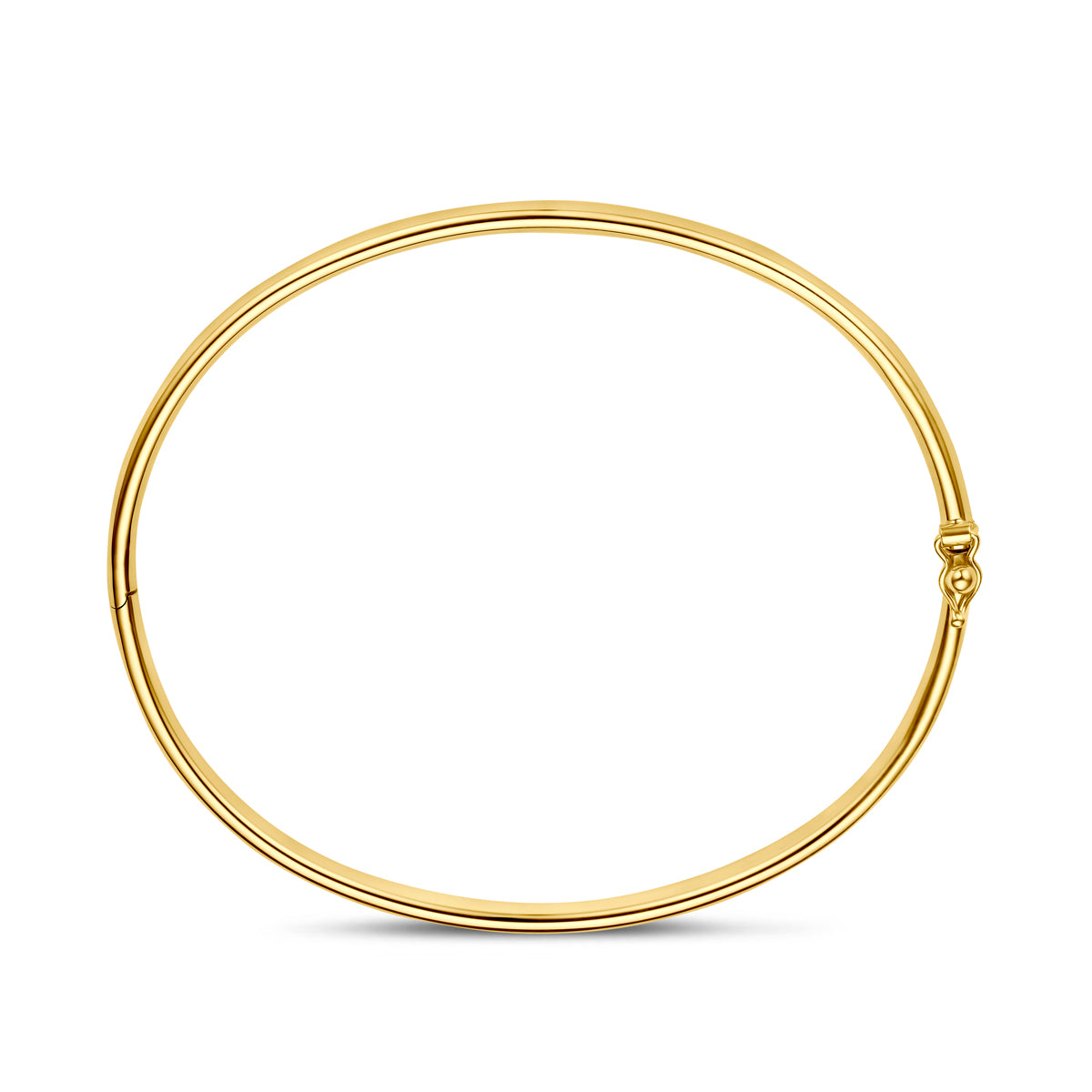 Bangle scharnier ovale buis massief silgold 4 mm 5000382