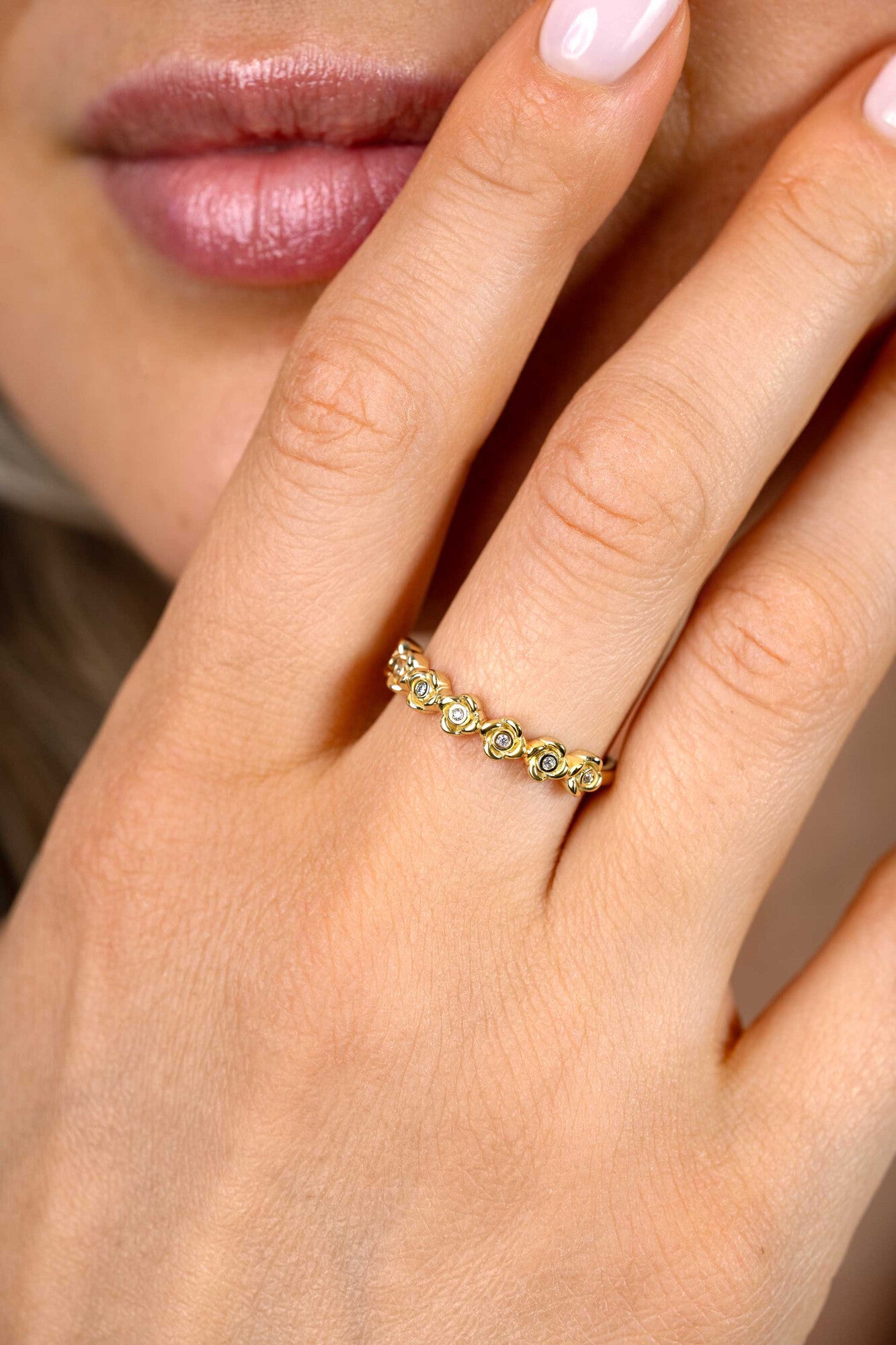 ZINZI Verguld Zilveren Ring met Witte Zirkonia ZIR2873Y