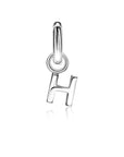 Zinzi zilveren letter oorbedel ZICH2144 letter H