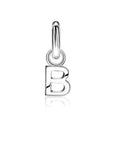 Zinzi zilveren letter oorbedel ZICH2144 letter B