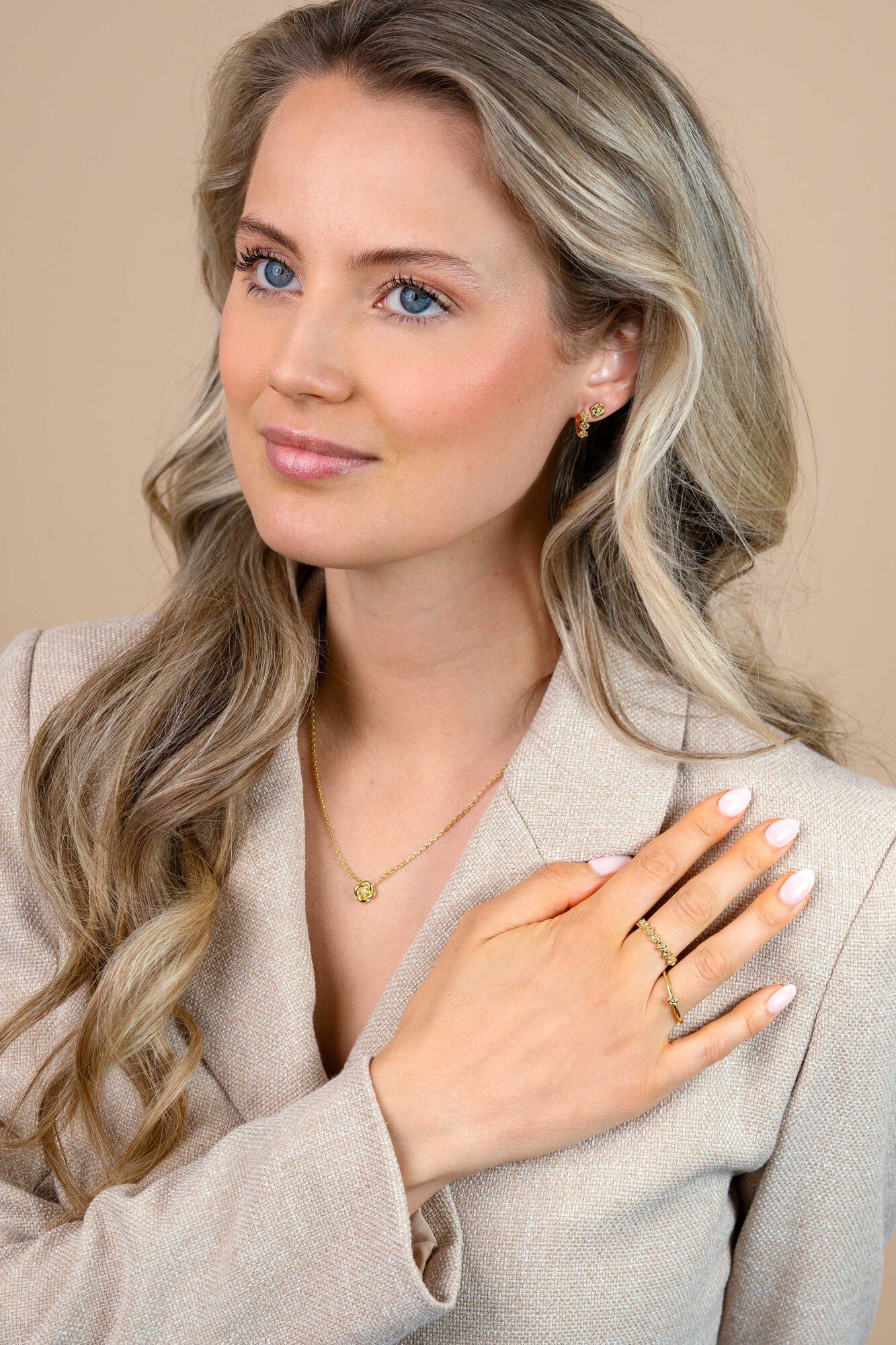 ZINZI Verguld Zilveren Ring met Witte Zirkonia ZIR2872Y