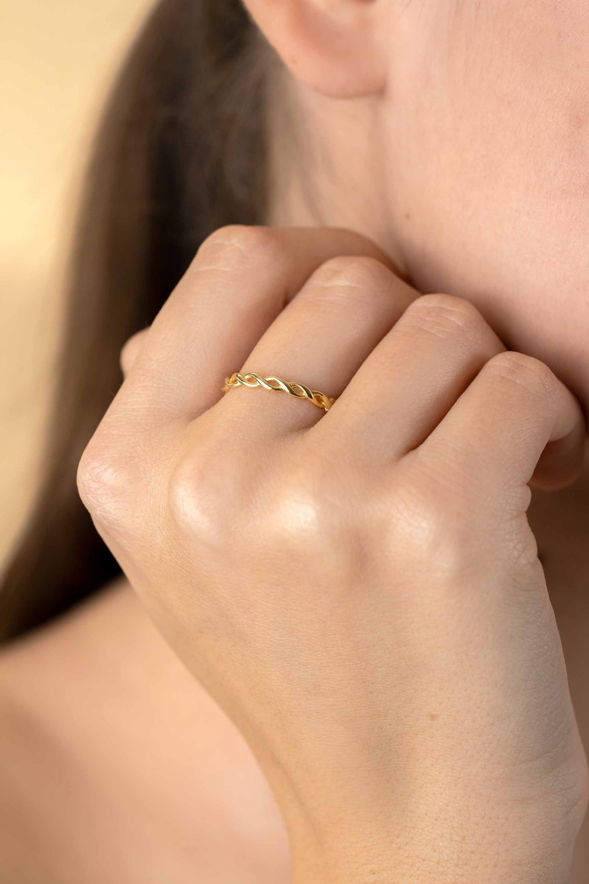 ZINZI Gold 14 krt gouden ring Infinity 2,5mm breed ZGR367 - PansiteNederland.nl
