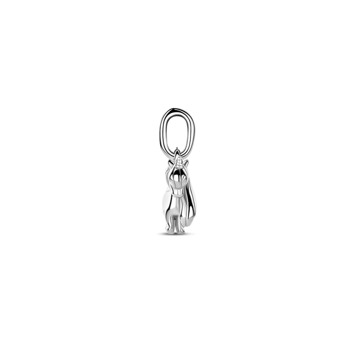 Zilveren gerhodineerde hanger eenhoorn 12 mm - 1341718 - PansiteNederland.nl