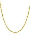 ZINZI gold plated zilveren schakel ketting 2,3mm breed 43-45cm ZIC2648G