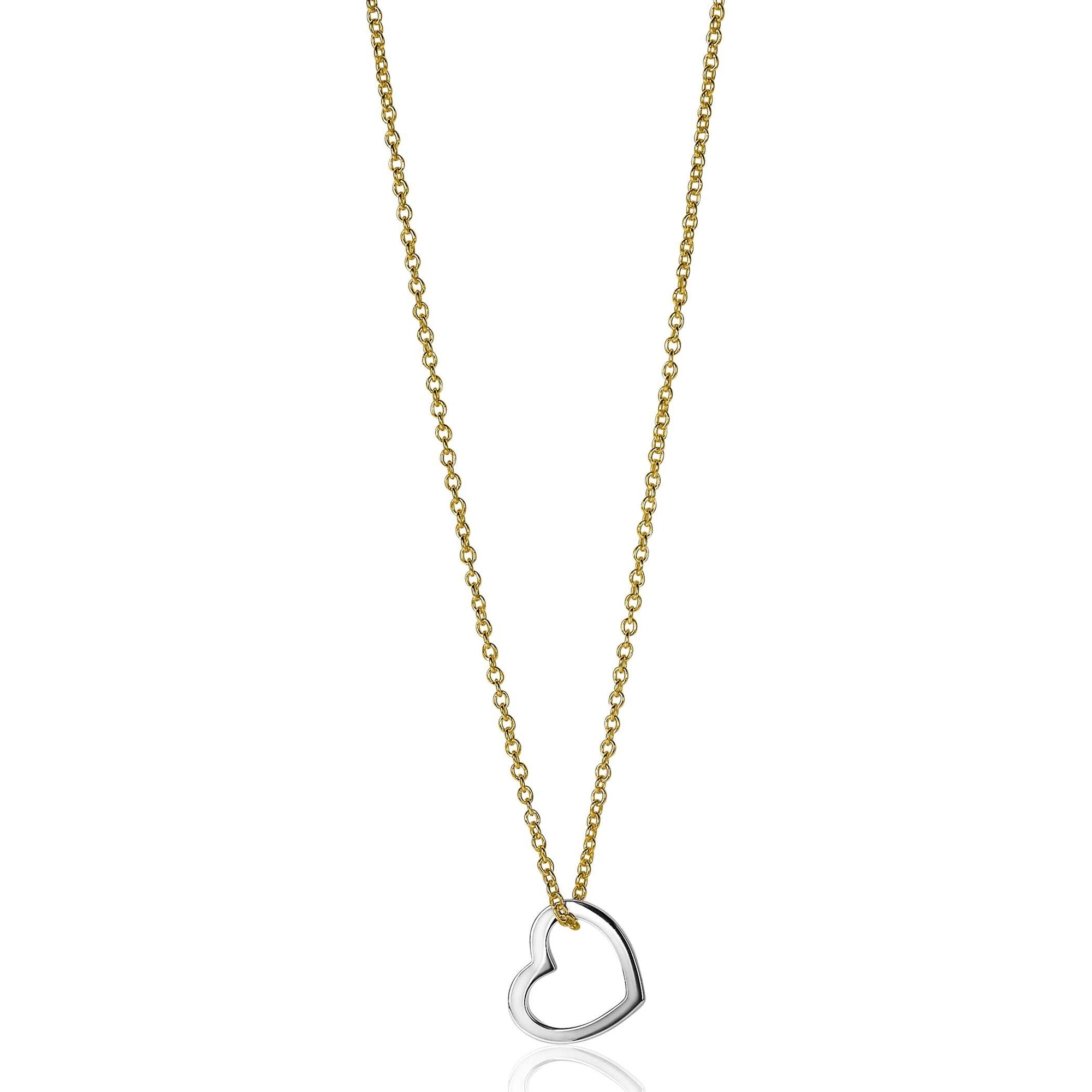 Zinzi zilveren hanger 12mm open hart ZIH2197 - PansiteNederland.nl