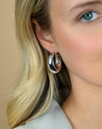 ZINZI zilveren oorringen met brede buis (8mm) en rond model, handige bovensluiting 28mm ZIO2749 - PansiteNederland.nl