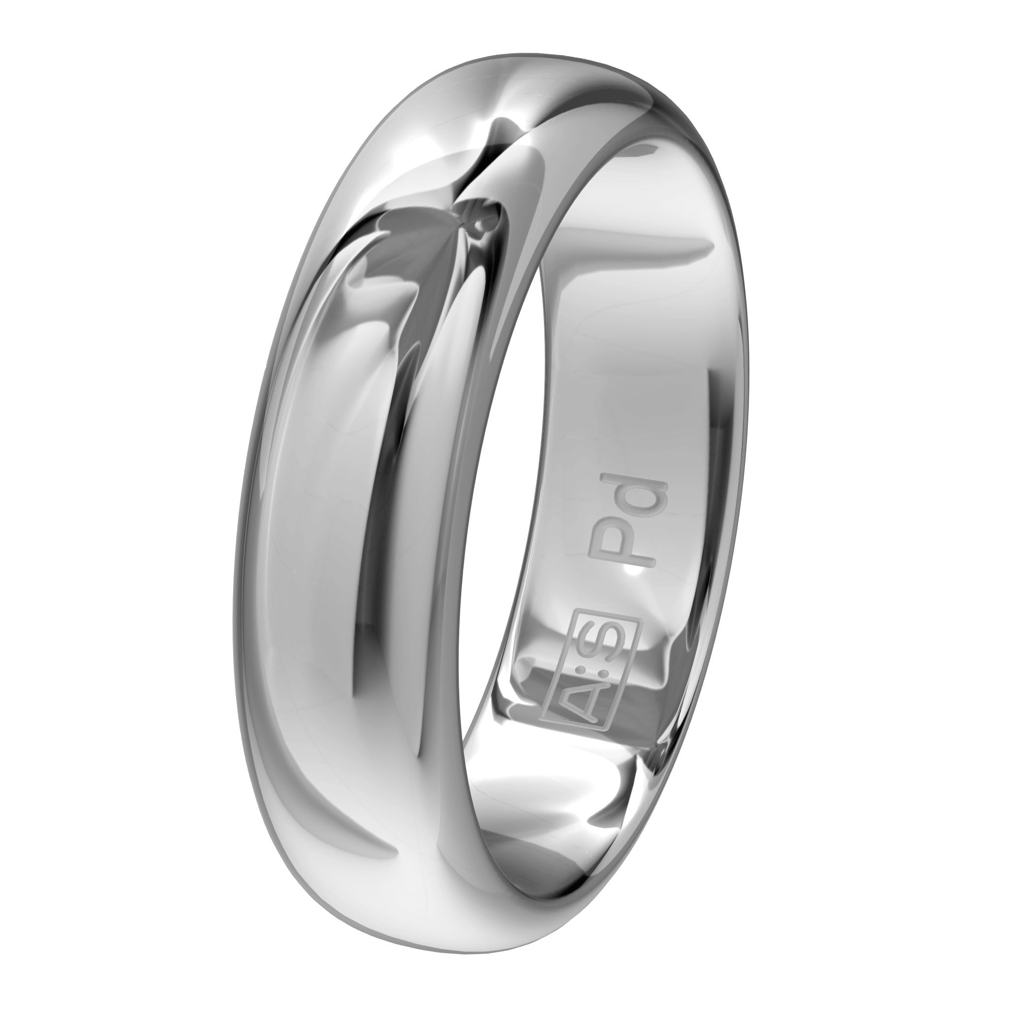 Aller Spanninga Trouwring 104 Palladium 585