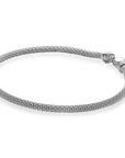 ZINZI zilveren popcorn armband 3mm breed 19cm ZIA2765