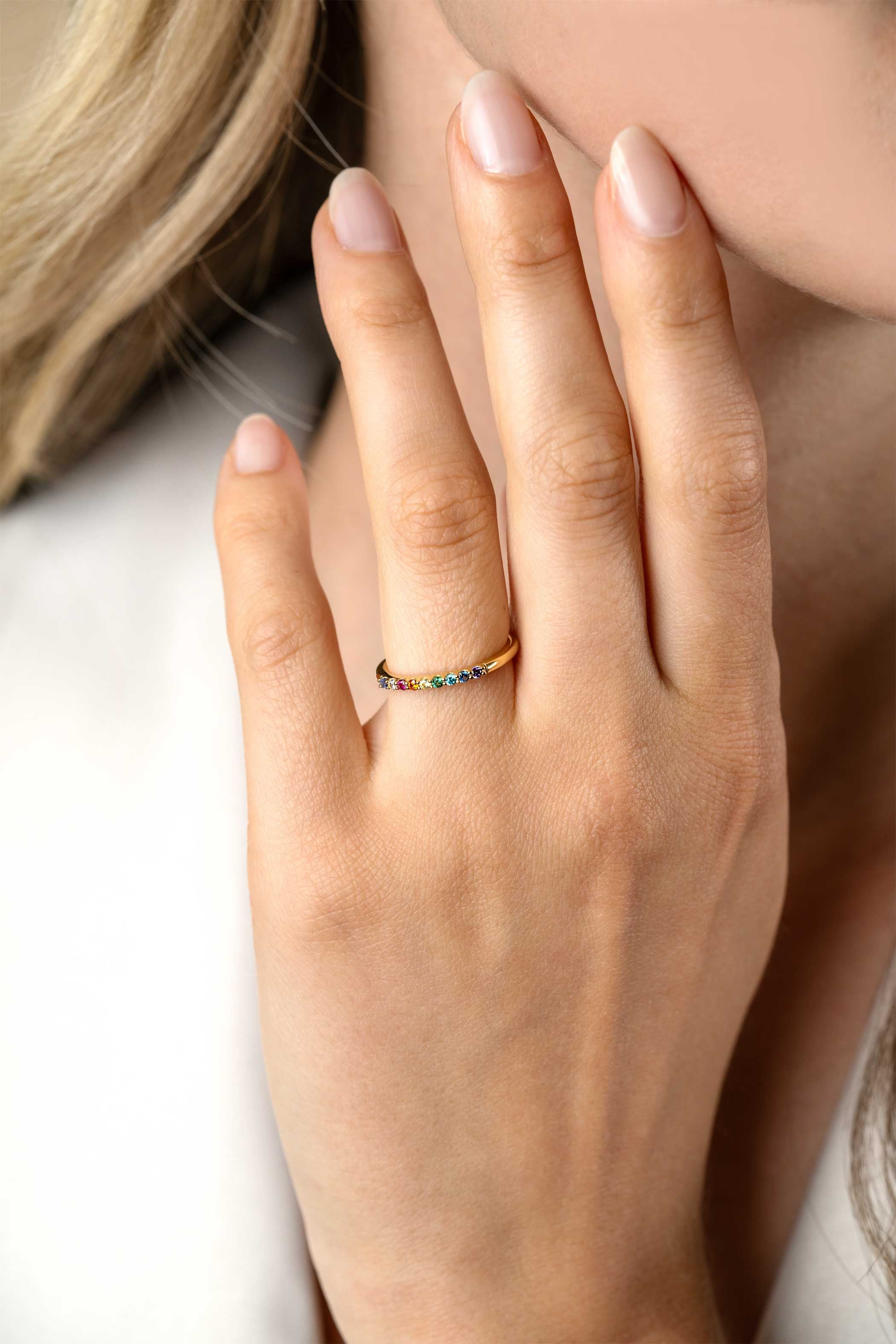 ZINZI Verguld Zilveren Ring met Zirkonia - ZIR2598