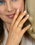 ZINZI Gold 14 karaat gouden ring (2mm breed) met gladde bolletjes ZGR555 - PansiteNederland.nl