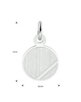 Zilver gerhodineerde graveerhanger hart 133353 - PansiteNederland.nl