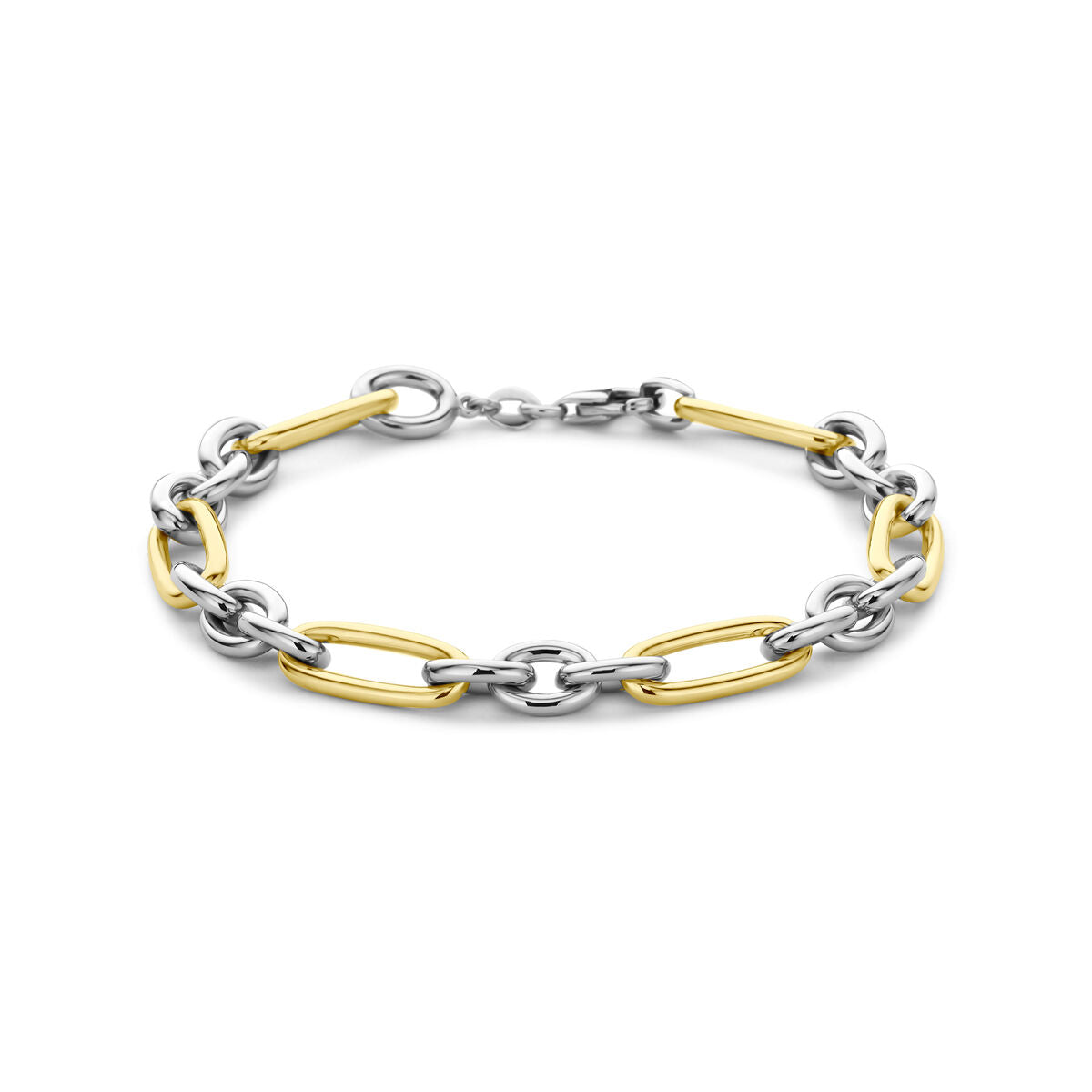 Armband 7,5 mm 14K goud en zilver 20 cm 7.5 mm