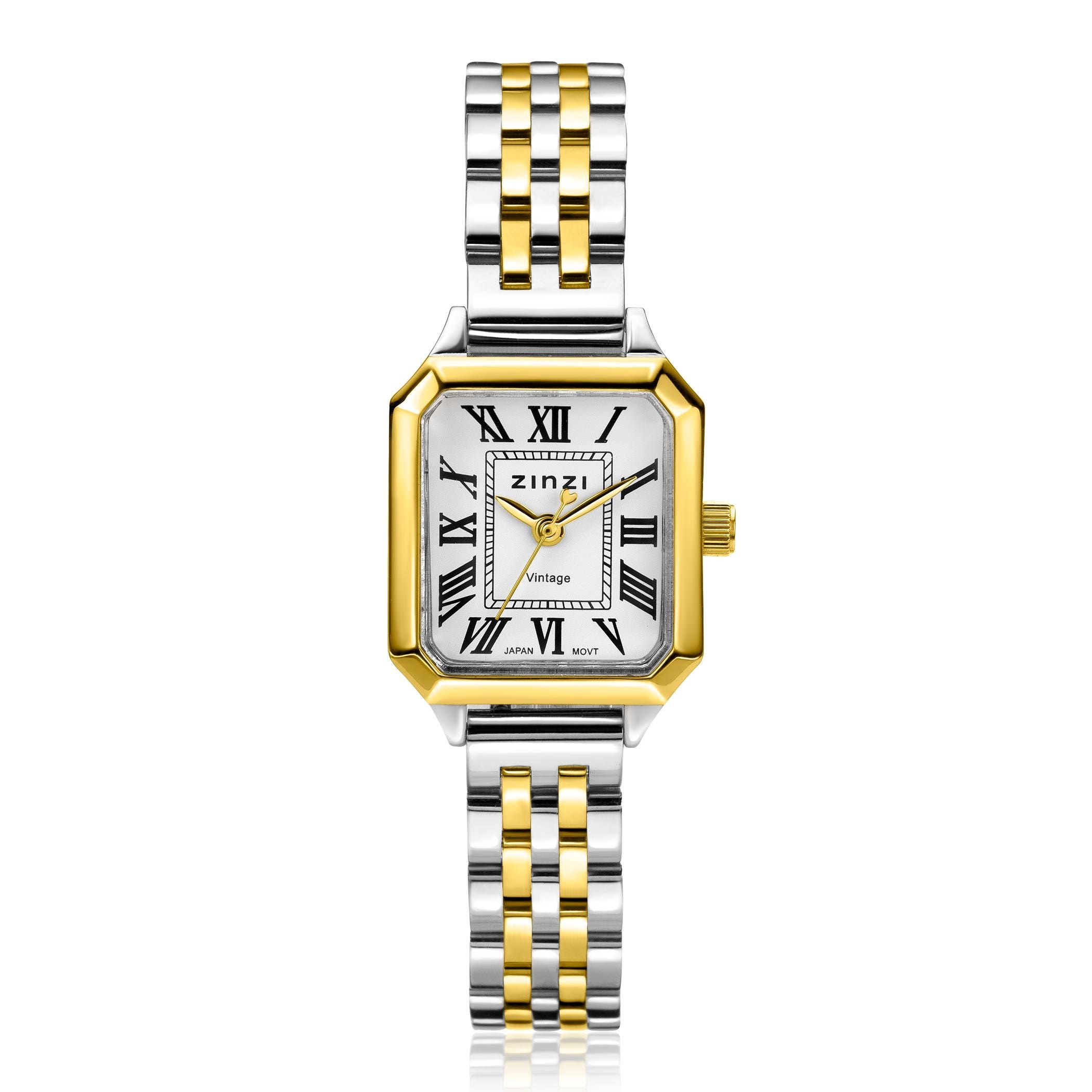 ZINZI Horloge 24mm bicolor wit - ZIW2607
