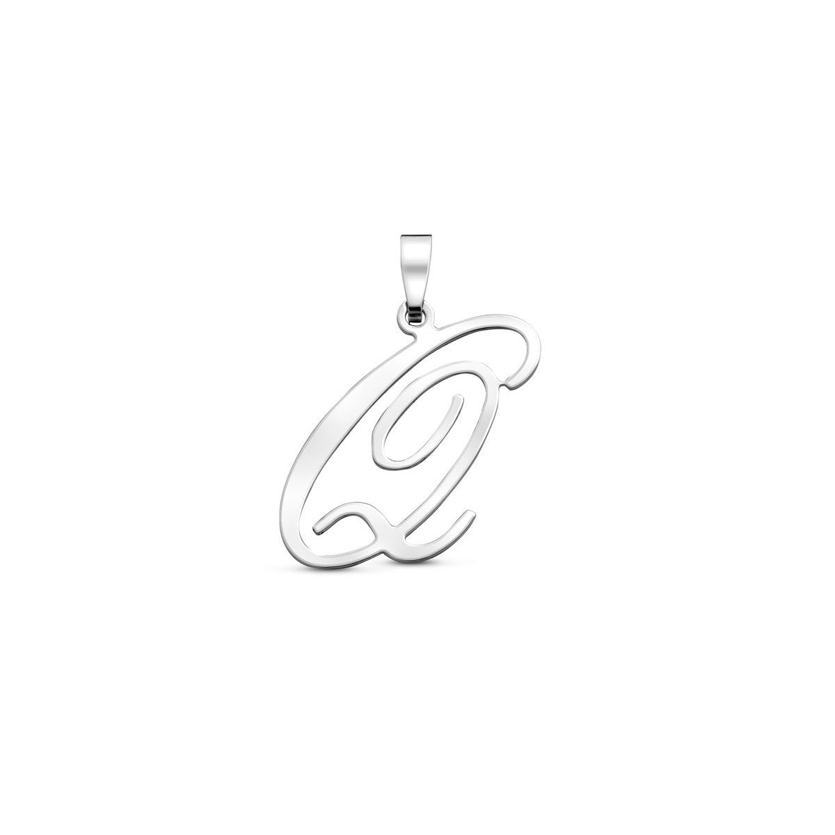 Hanger sierletter Q 19 mm zilver #Letter_Q
