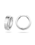 Zilver Gerhodineerd Klapoorringen Vlak 1322875