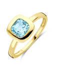 14K Geelgouden Ring Sky Blue Topaas 4033664