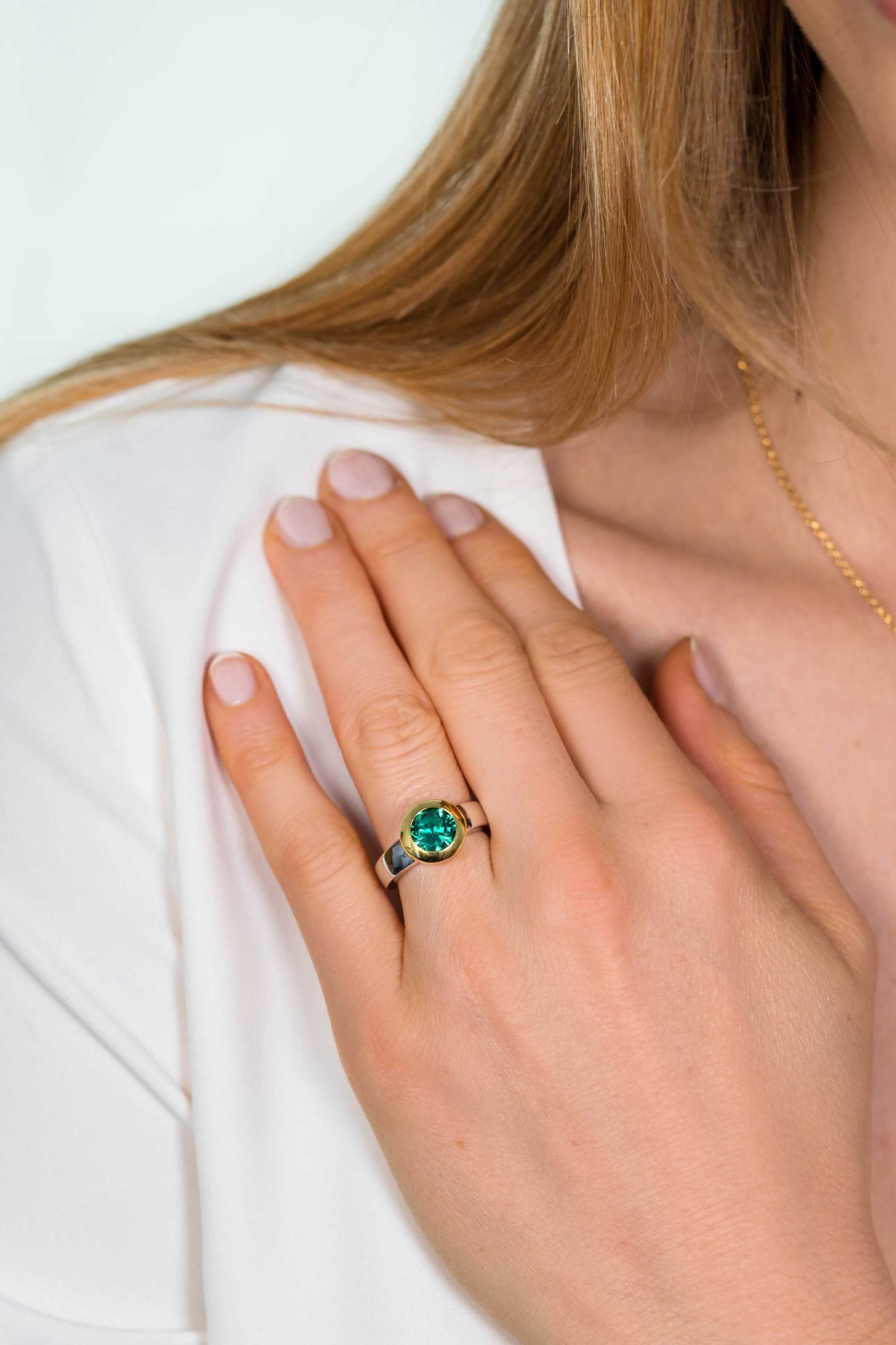 ZINZI Verguld Zilveren Ring ZIR2 geel