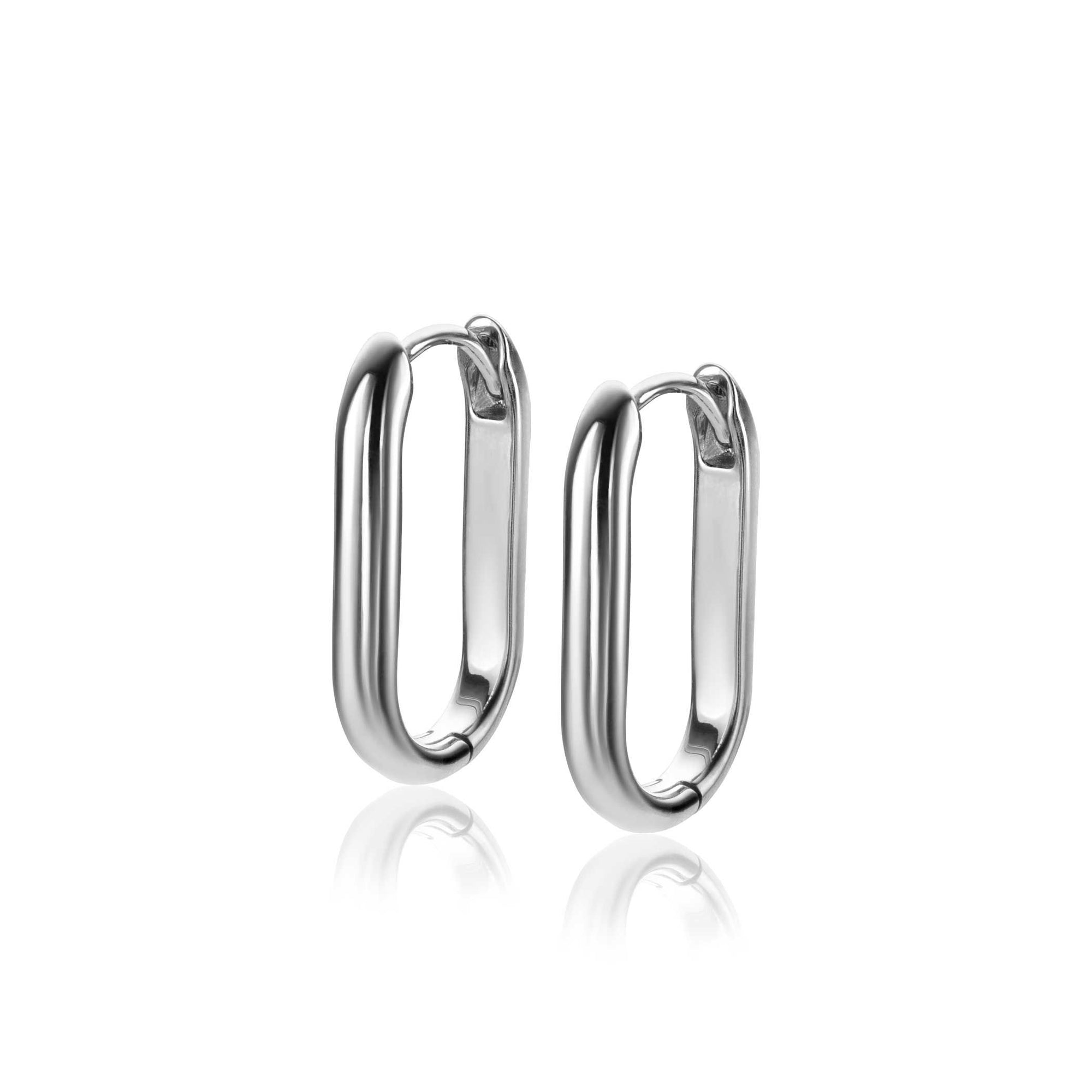 Zinzi zilveren oorringen in ovale vorm met ronde buis 3mm breed 20mm – ZIO2605 - PansiteNederland.nl