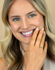 ZINZI Gold 14 karaat gouden ring (2mm breed) met gladde bolletjes ZGR555 - PansiteNederland.nl