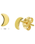 14K Geelgoud Oorknoppen Maan 4019460