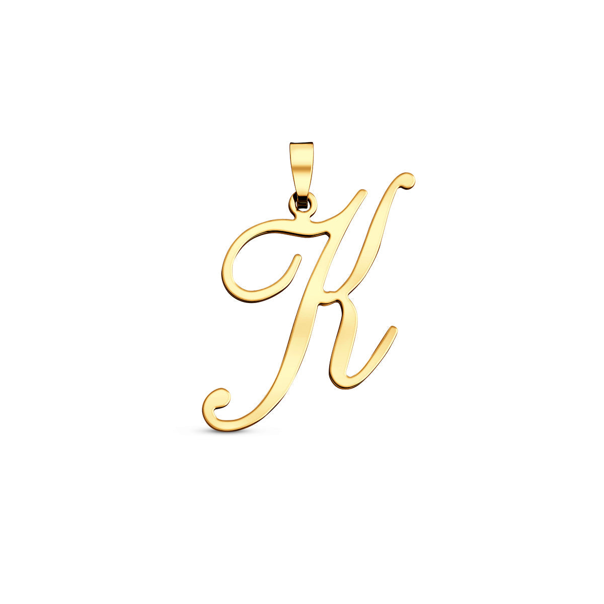 Hanger sierletter K 29 mm 14K geelgoud #Letter_K