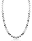 ZINZI Zilveren Rolex-Style Schakel Collier 8mm Breed 43cm ZIC2764