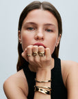 PANDORA ESSENCE Organisch Gevormde Brede Open bangle 563302C00 - PansiteNederland.nl