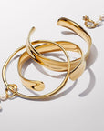 PANDORA ESSENCE Organisch Gevormde Brede Open bangle 563302C00 - PansiteNederland.nl