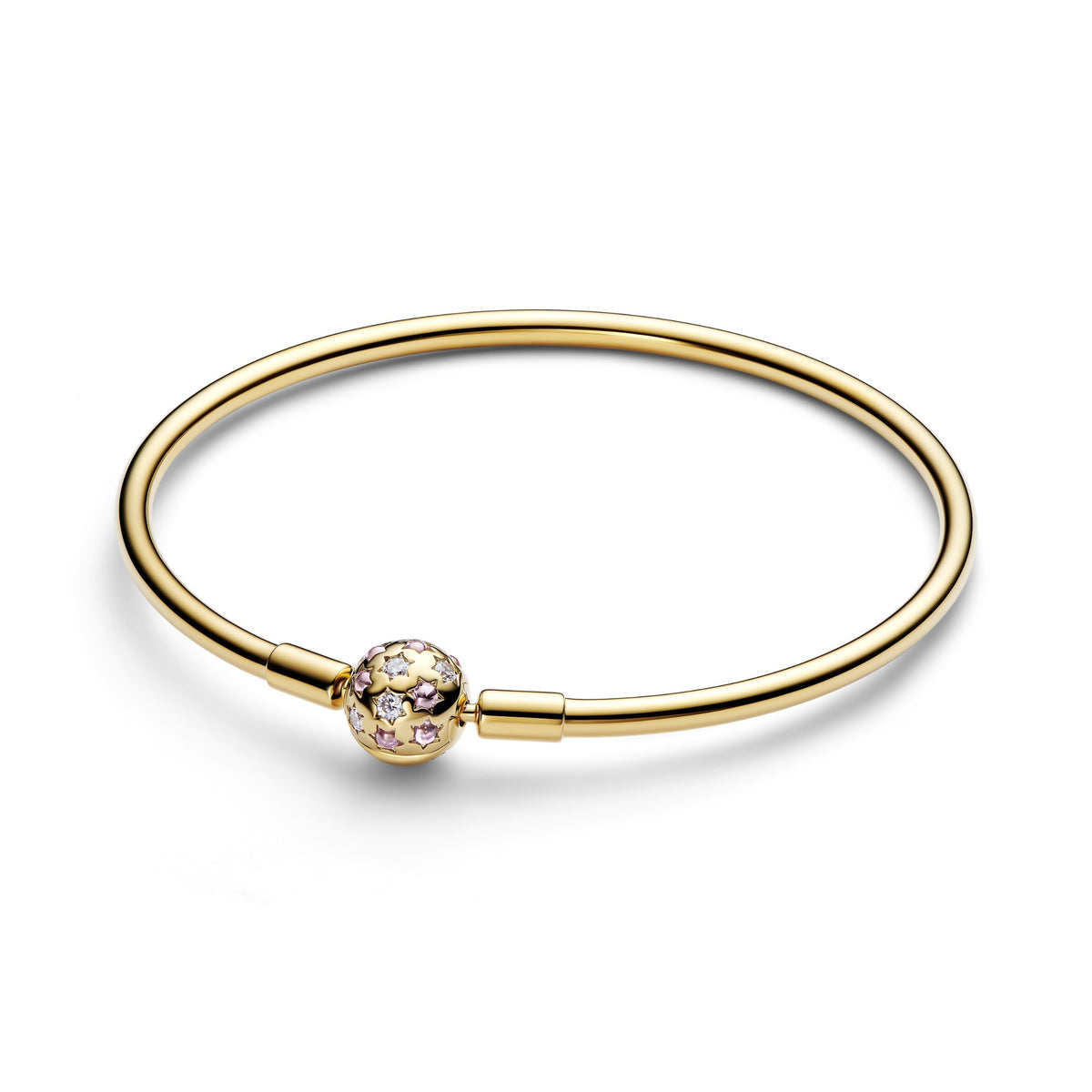 Pandora Bangle met Bolvormige Stersluiting goudverguld