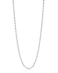 ZINZI zilveren scroll schakelketting, waarbij de schakels een dubbele krul/kronkeling maken 42-45cm ZIC2479