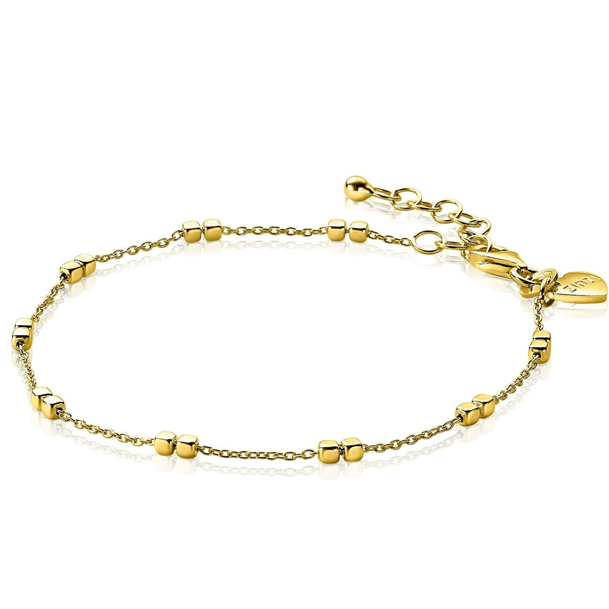 ZINZI Verguld Zilveren Armband 17-20cm geel - ZIA2218G