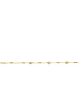 ZINZI gold plated zilveren schakelarmband met trio-bolletjes en drie hartvormige zirkonia's 17-20cm ZIA2679 - PansiteNederland.nl