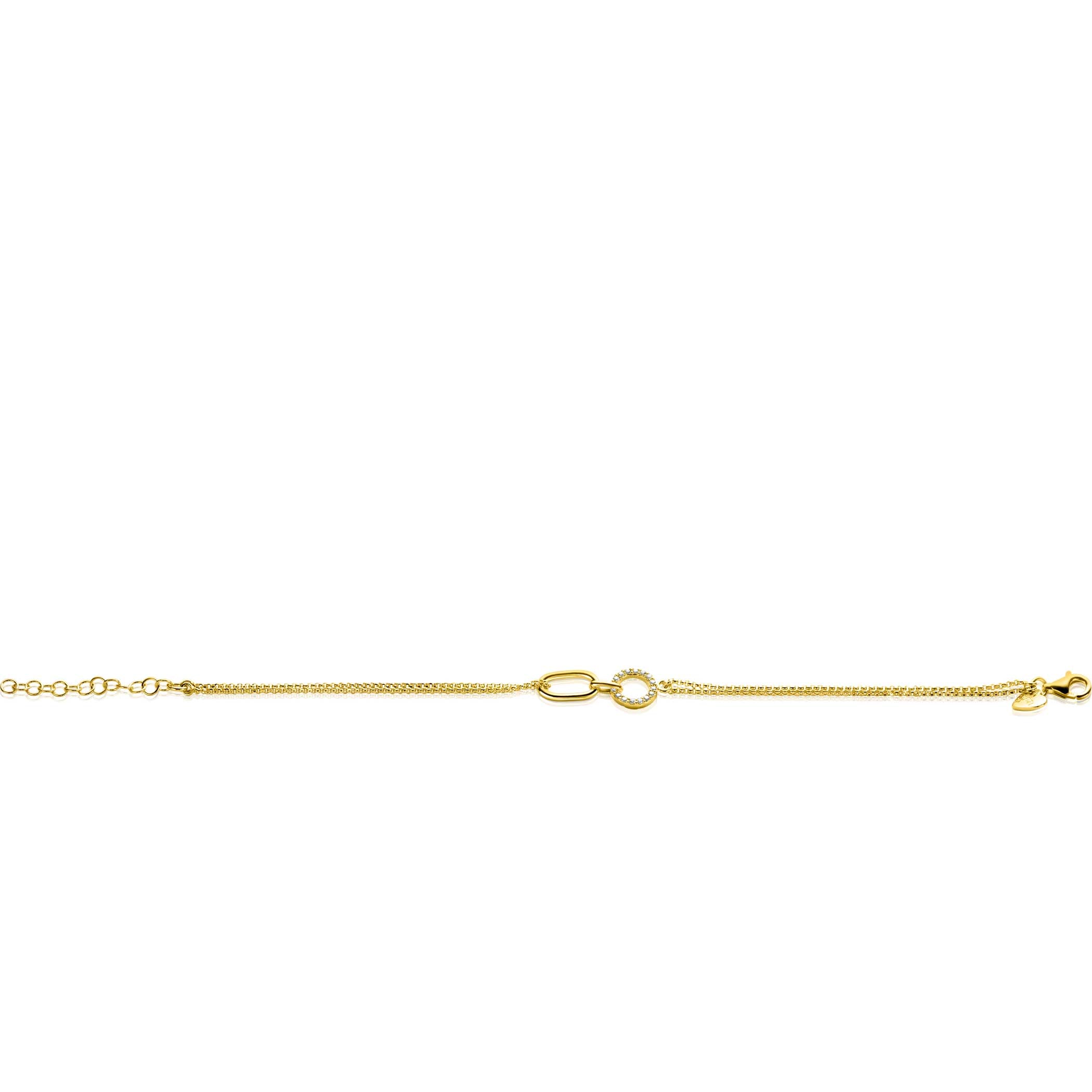 ZINZI Verguld Zilveren Armband 17-20 cm - ZIA2463Y