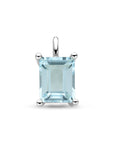 Zilveren gerhodineerde hanger sky blue topaas 14,5 mm - 1340976 - PansiteNederland.nl